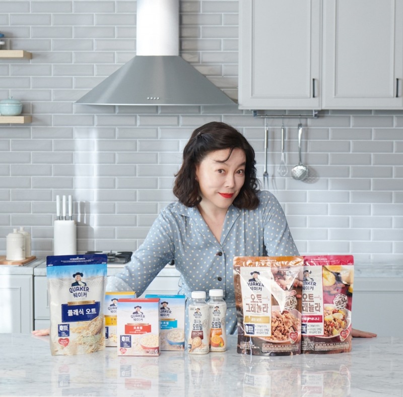 롯데제과 퀘이커, 광고모델로 최화정 발탁