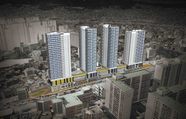 호반건설이 22일 시공권을 확보한 '불광역 역세권 청년주택' 조감도. 사진=호반건설.