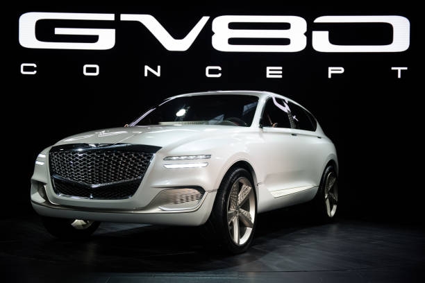 2017 뉴욕모터쇼에서 공개된 GV80 컨셉트카. (사진=Getty)