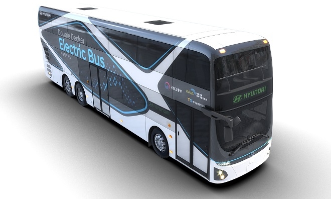 현대차, 70명 수용 '2층 전기버스' 개발...킨텍스서 첫 선