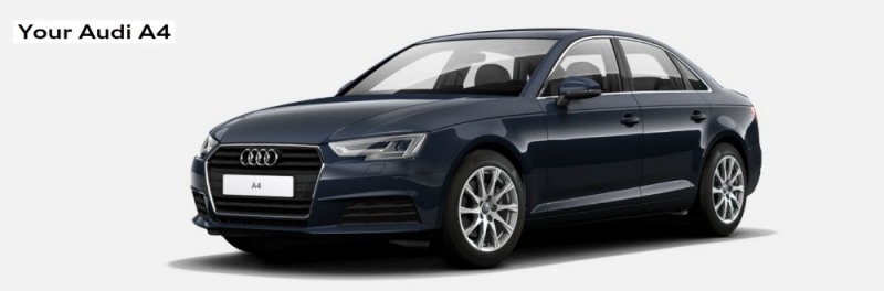 △아우디 코리아 공식 홈페이지 속 A4 모델의 모습/사진=오승혁 기자(웹페이지 캡처 후 편집)