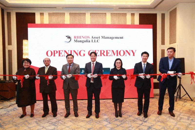 라이노스자산운용은 지난 3일 몽골 울란바토르 샹그릴라 호텔에서 몽골 현지법인 개소식을 개최했다고 4일 밝혔다./사진=라이노스자산운용