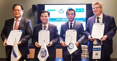 대우조선해양이 국내외 주요 기관들과 함께 '디지털 트윈십 개발'을 위한 업무협약을 체결했다고 5일 알렸다. (사진=대우조선해양)