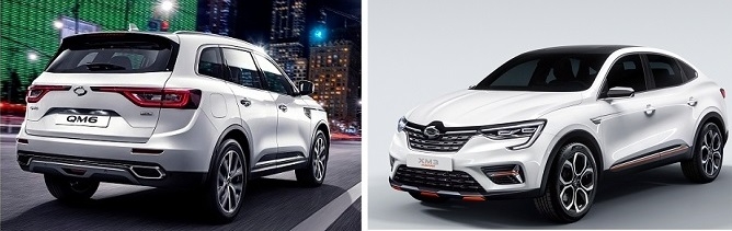 QM6 LPG(왼쪽)과 XM3 인스파이어. (사진=르노삼성)