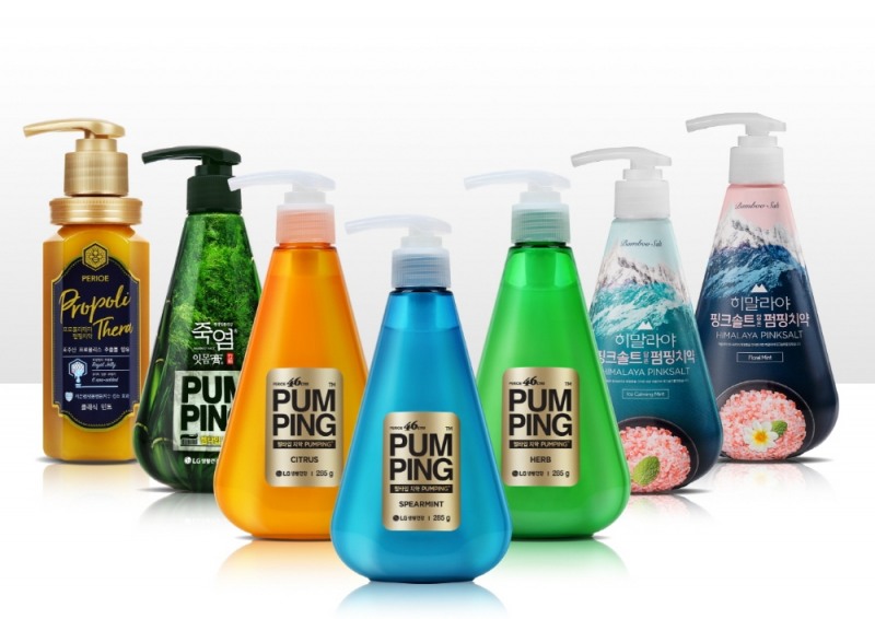 LG생활건강 '펌핑치약', 출시 6년 만에 2500만개 판매 돌파