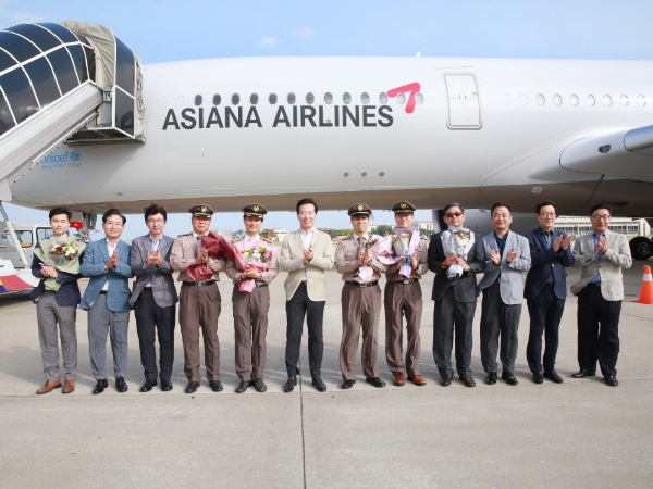 아시아나항공은 19일 A350 9호기를 도입했다. 사진=아시아나항공.