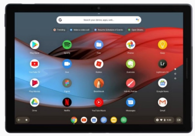 △구글 픽셀 슬레이트 태블릿 기기의 모습/사진=오승혁 기자(자료 편집)