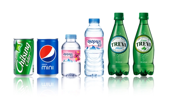 ▲ 롯데칠성음료가 출시한 소용량 제품들.