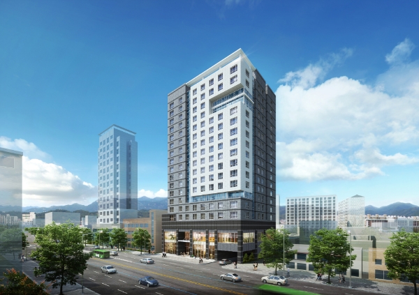 지난 19일 수주한 '쌍문역 청년주택' 투시도. 사진=반도건설.