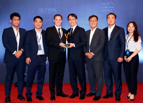 두산중공업이 24일 ‘올해의 ESS 프로젝트’상을 수상했다(사진=두산중공업)