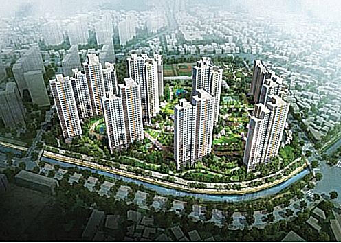 ▲ SK건설 올해 유일 자체 단지인 ‘신흥3구역 재개발사업’ 조감도. 사진 = SK건설