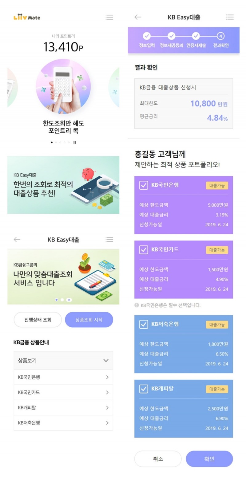 KB금융, 그룹 통합 신용대출 플랫폼 'KB Easy대출' 오픈 / 사진= KB금융그룹