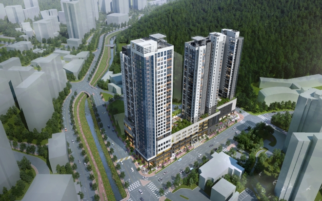 수지 동천 꿈에그린 조감도. 사진=한화건설.
