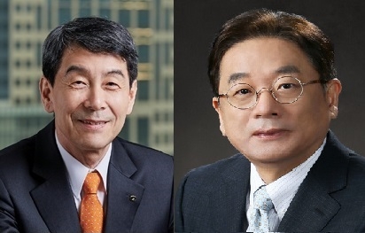 △이동걸 산업은행 회장 (좌), 정재욱 KDB생명 사장 (우)