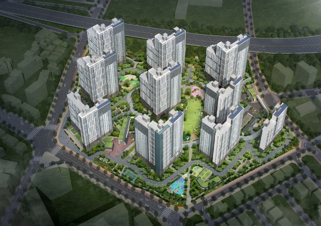 다산신도시 자연앤푸르지오 조감도. 사진=대우건설.