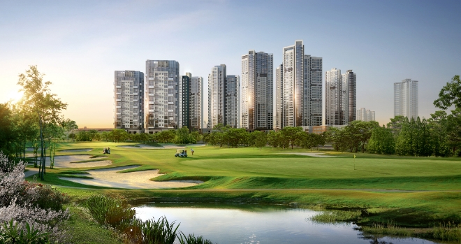 포스코건설 '송도 더샵 프라임뷰' 투시도. /사진=포스코건설