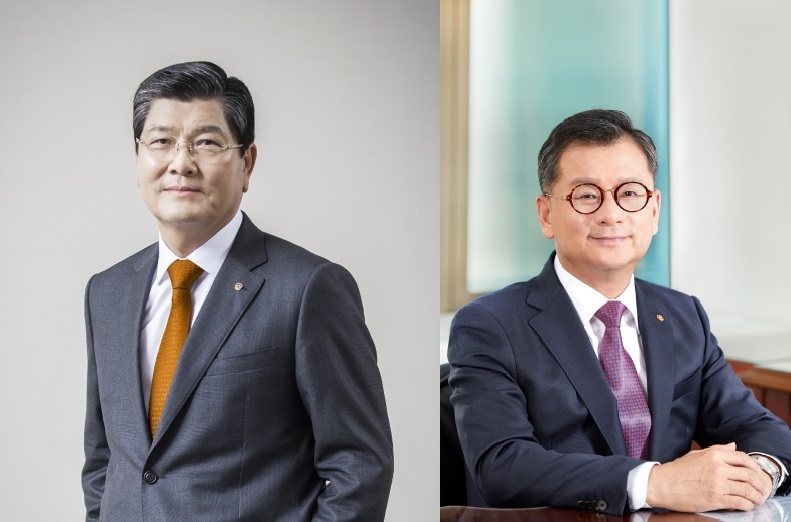 △한화생명 차남규 부회장 (좌), 한화생명 여승주 사장 (우)