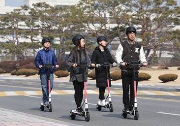 카이스트 공유 전동킥보드 시범사업. (사진=현대차)