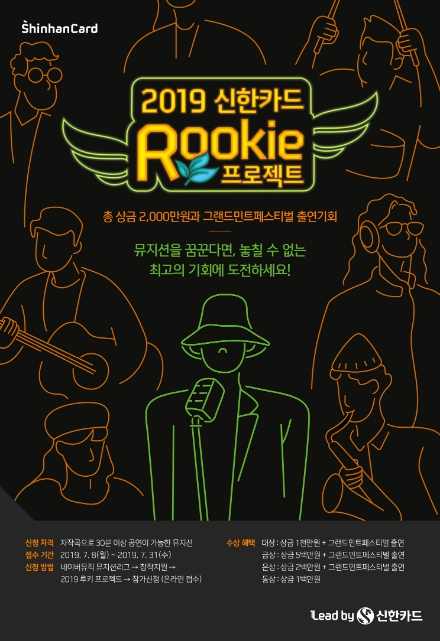 신한카드 ‘루키 프로젝트’ Top6 선정…네티즌 투표 진행