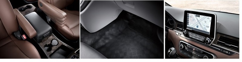 2020 스타랙스 (왼쪽부터)각도조절 팔걸이, 리놀륨플로워카페트, 8인치 스마트 내비(어반 익스클루시브).