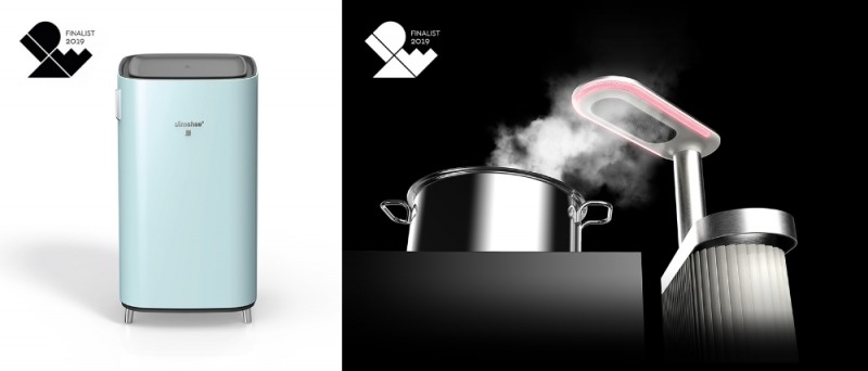 △위니아딤채 미니(좌측), 위니아대우 주방특화 공기청정기 모습(우측)/사진=오승혁 기자(자료 편집)