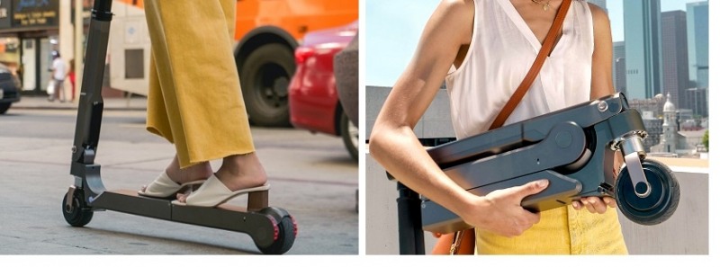 현대차·기아차가 공개한 전동킥보드.