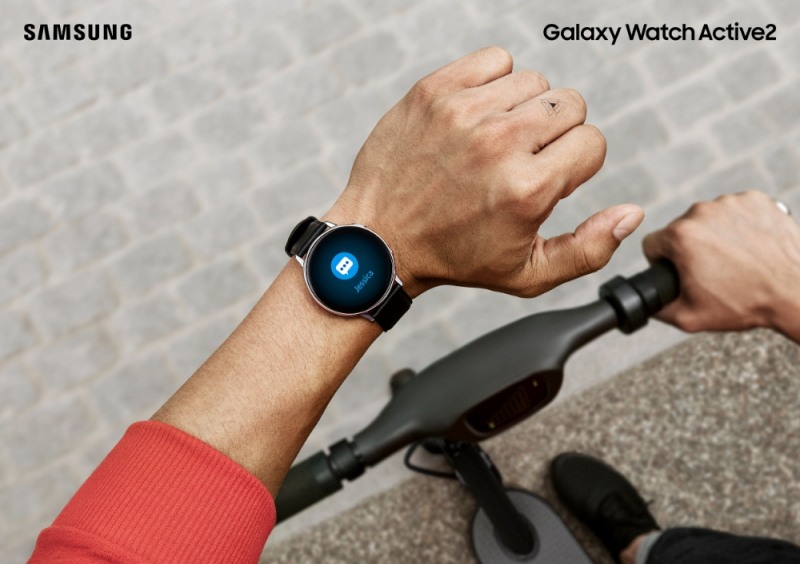△삼성전자 갤럭시 워치 액티브2 기기의 모습/사진=삼성전자