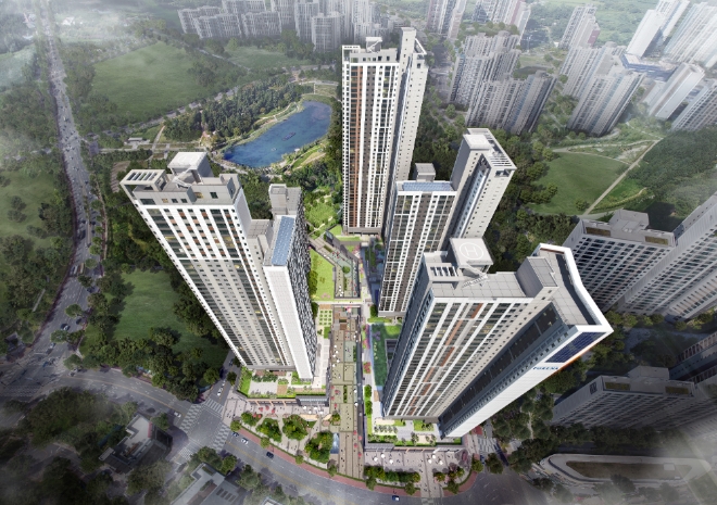 다음 달 초 분양 앞둔 '포레나 전주 에코시티' 조감도. /사진=한화건설.