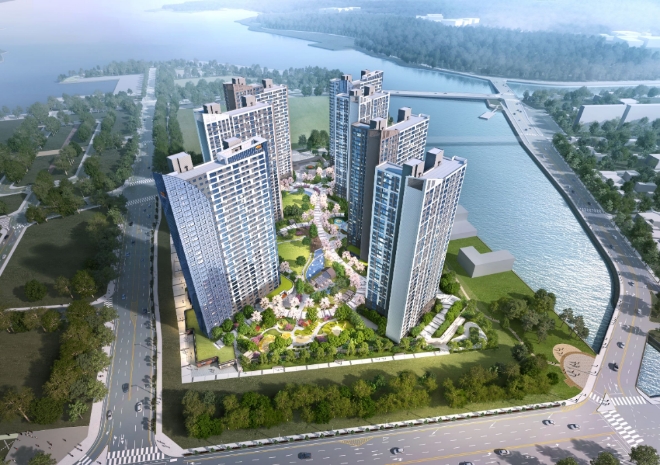 대림산업 e편한세상 거제 유로아일랜드 조감도. /사진=대림산업