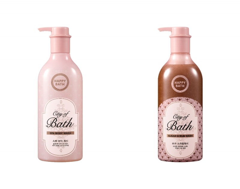 (좌)시티오브바스 스파 바디 워시 (우)시티오브바스 슈가 스크럽 워시. /사진제공=아모레퍼시픽