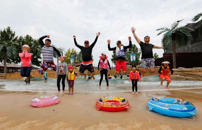 대림산업은 지난 27~28일 1박 2일에 걸쳐 충남 아산에서 직원과 자녀들을 초청해 ‘자녀와 힐링캠프’ 행사를 진행했다. /사진=대림산업.