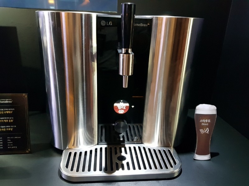 △LG전자 홈브루 기기의 모습/사진=오승혁 기자