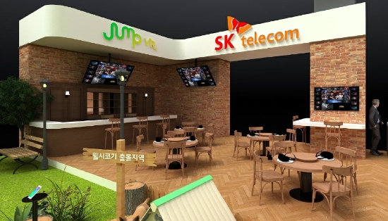 △ ‘코리아 VR 페스티벌 2019’ 내 SK텔레콤 전시관 조감도. /사진=SK텔레콤