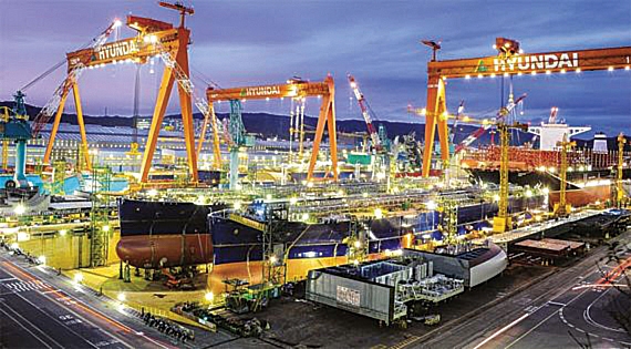 ▲ 현대중공업 울산조선소 전경.