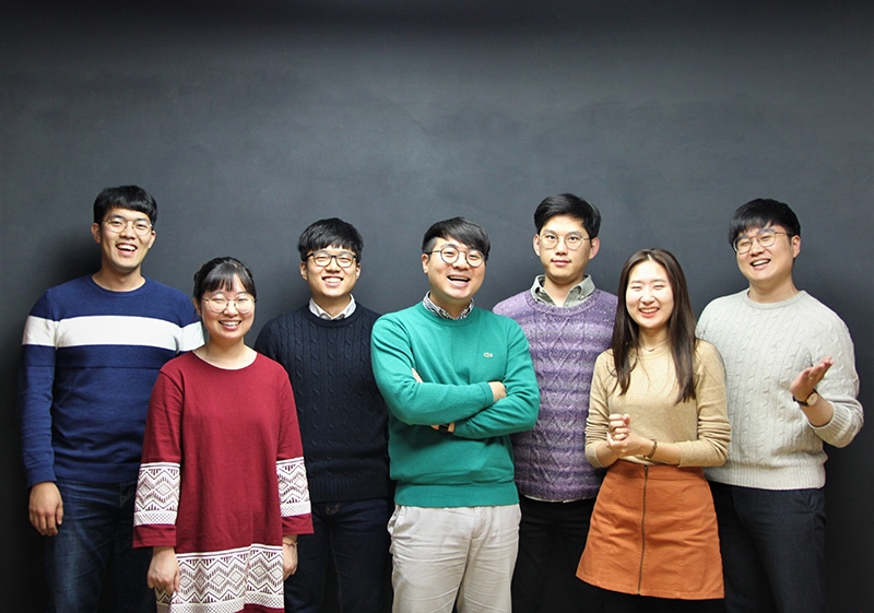 느린 학습자를 위한 인공지능 기반 한글 교육앱 '소중한글'을 만드는 사람들 (사진=에이치투케이 제공)