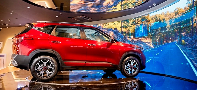 BEAT360 델리의 서라운드 미디어존에 전시된 셀토스. (사진=기아차)