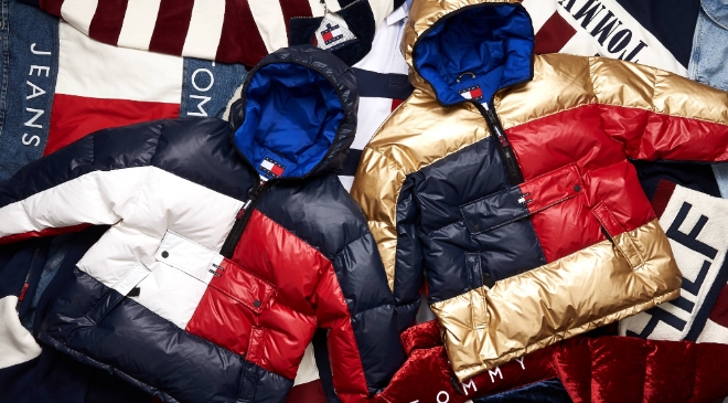 한섬은 미국 캐주얼 브랜드 타미힐피거의 청바지 라인 ‘타미진스(Tommy Jeans)’가 겨울 시즌을 맞아 ‘헤리티지(Heritage)’ 캡슐 컬렉션 총 17개 모델을 출시했다. /사진=현대백화점그룹.