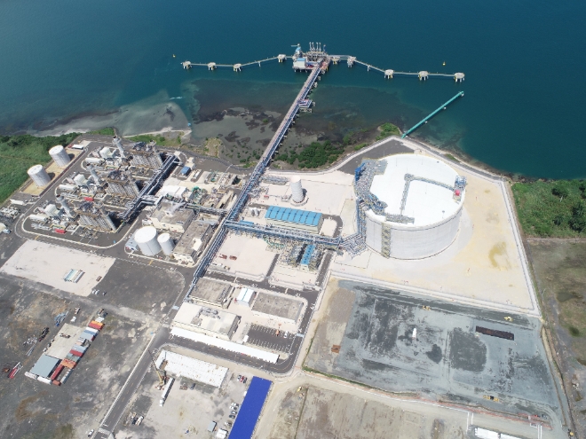파나마 Colon LNG 터미널 프로젝트 전경. /사진=포스코건설. 