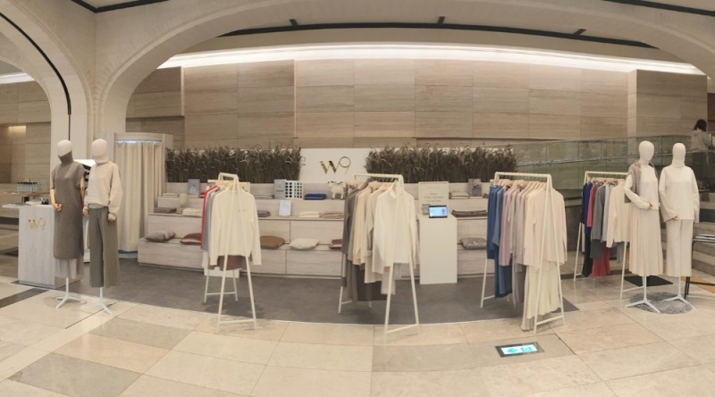 이랜드월드가 전개하는 여성복 브랜드 W9(더블유나인)이 신세계 강남점에서 운영중인 팝업스토어를 오는 23일까지 연장한다고 밝혔다. /사진제공=이랜드월드