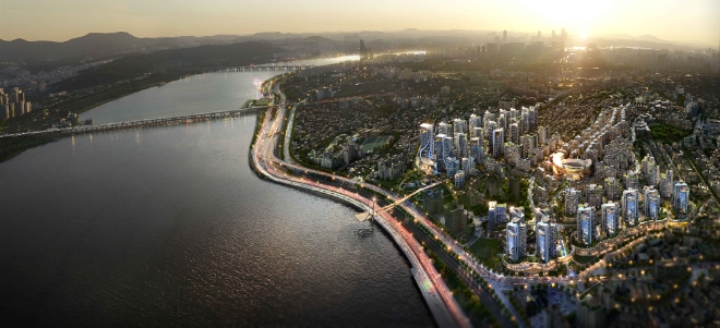 대림산업 한남3구역 재개발 '아크로 한남 카운티' 조감도. 제공=대림산업