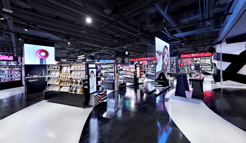 세포라 파르나스점 내부 전경. /사진제공=세포라코리아