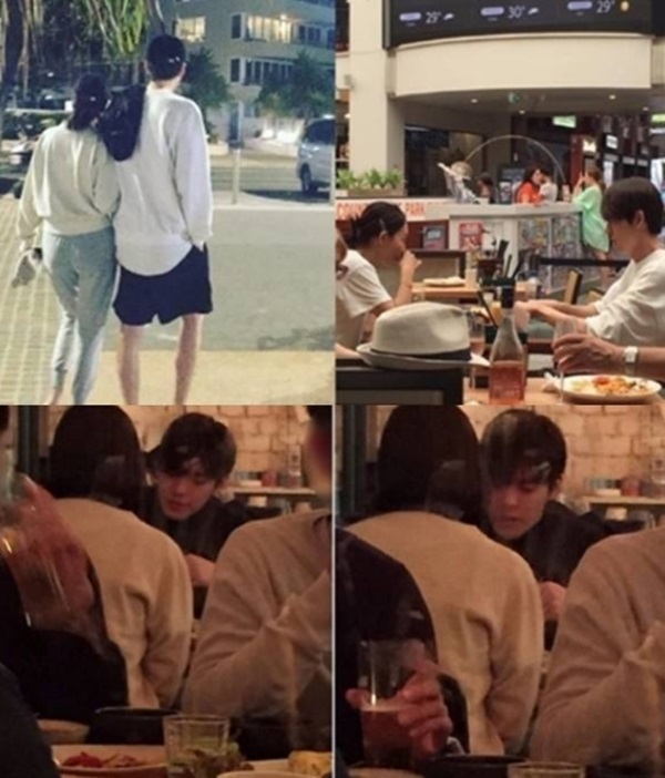 김우빈 비인두암 투병 연인 신민아 (사진: 온라인 커뮤니티)