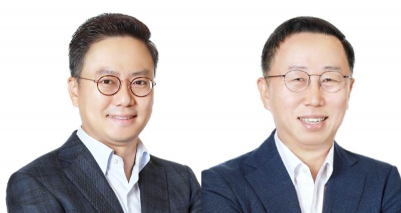 (좌)홍정국 BGF 신임 대표이사 (우)이건준 BGF리테일 신임 대표이사 내정자. /사진제공=BGF그룹