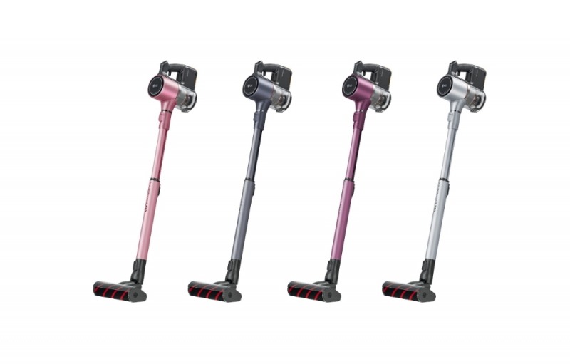 △LG전자 코드제로 A9 사진. 왼쪽부터 블라썸 핑크, 아이언 그레이, 빈티지 와인, 판타지 실버/사진=LG전자