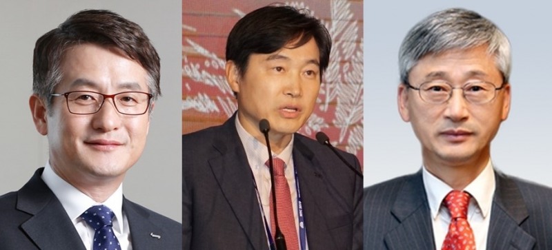 문창용 캠코 사장(왼쪽), 이병래 예탁결제원 사장(가운데), 이정환 주택금융공사 사장./사진=각 사