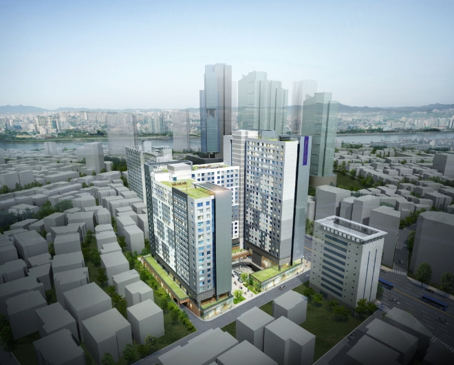 서교동 효성 해링턴타워 조감도. /사진=효성중공업.