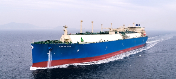 △ 대우조선해양이 그리스 마란가스로부터 수주해 건조한 LNG운반선. /사진=대우조선해양