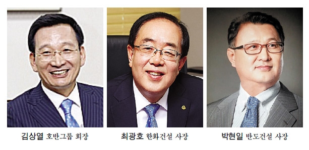 [2019 건설사 점검(上)]  김상열·최광호·박현일, 중견 건설사 CEO 선전