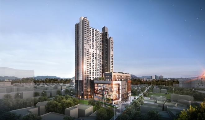 부산 더샵 온천헤리티지 투시도. 제공=포스코건설