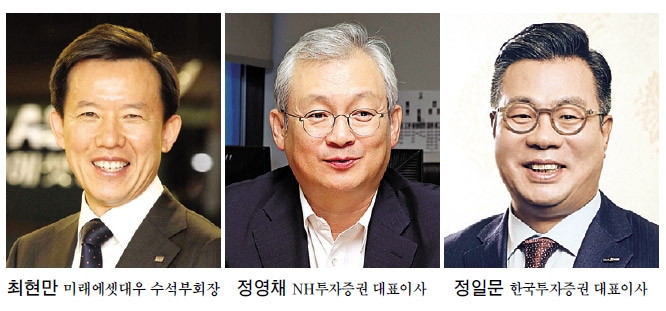 실적 선방…최현만·정일문·정영채 연임 청신호